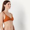 Amazon Essentials Women's Light-Support Triangle Bikini Swimsuit Top with Adjustable Straps, Terracotta, XX-Large view 3