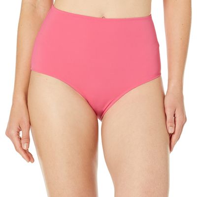 Amazon Essentials Women's High Waist Swim Bottom (Available in Plus Size), Hot Pink, Large
