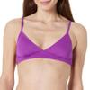 Amazon Essentials Women's Light-Support Triangle Bikini Swimsuit Top with Adjustable Straps, Violet, X-Small view 1