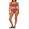 Amazon Essentials Women's High Waist High Leg Bikini Bottom, Brick Red, X-Large view 4