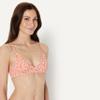 Amazon Essentials Women's Light-Support Classic Bikini Swimsuit Top, Pale Peach Micro Floral, X-Large view 2