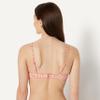Amazon Essentials Women's Light-Support Classic Bikini Swimsuit Top, Pale Peach Micro Floral, X-Large view 3