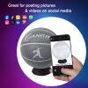 Kuangmi Reflective Glowing Basketball Holographic Luminous for Night Game Light Up Basket Ball Men's Official Size 7 29.5",White view 4