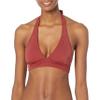 Amazon Essentials Women's Light-Support Tie Halter Bikini Swimsuit Top (Available in Plus Size), Brick Red, X-Small view 1