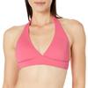 Amazon Essentials Women's Light-Support Padded Tie Halter Bikini Swimsuit Top (Available in Plus Size), Hot Pink, Medium