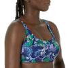 Amazon Essentials Women's Scoop Neck Swim Crop Top, Deep Blue Paisley, X-Small view 4