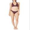 Amazon Essentials Women's Classic Full Coverage Low Rise Bikini Swimsuit Bottom, Brick Red Leopard, X-Large view 4