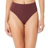 Amazon Essentials Women's High Waist High Leg Bikini Bottom, Deep Brown, XX-Large view 1