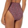 Amazon Essentials Women's High Waist High Leg Bikini Bottom, Brick Red Leopard, X-Small view 3