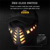 BIEKTEK Cyberpunk LED Lighted Half Face Tactical Mask for Festive Cosplay, Halloween Costume, Makeup Party, Carnival view 4