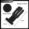 FENJANER Archery Glove 3 Finger Guard Leather Finger Tab for Adult Youth Beginner (Black) view 2