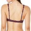 Amazon Essentials Women's Scoop Neck Swim Crop Top, Brick Red Leopard, X-Small view 3