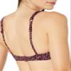 Amazon Essentials Women's Scoop Neck Swim Crop Top, Brick Red Leopard, X-Small view 4
