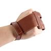 FENJANER Archery Glove 3 Finger Guard Leather Finger Tab for Adult Youth Beginner (Brown) view 4
