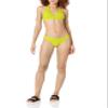 Amazon Essentials Women's Light-Support Padded Tie Halter Bikini Swimsuit Top (Available in Plus Size), Lime Green, X-Large view 4