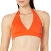 Amazon Essentials Women's Light-Support Padded Tie Halter Bikini Swimsuit Top (Available in Plus Size), Orange, XX-Large view 1