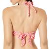 Amazon Essentials Women's Light-Support Padded Tie Halter Bikini Swimsuit Top (Available in Plus Size), Pale Peach Micro Floral, XX-Large view 2