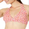 Amazon Essentials Women's Light-Support Padded Tie Halter Bikini Swimsuit Top (Available in Plus Size), Pale Peach Micro Floral, XX-Large view 3