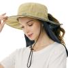 BASSDASH Women UPF 50 Sun Hat with Ponytail Hole Neck Flap Water Resistant Fishing Outdoor view 1