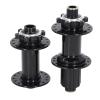 Alomejor 2pcs Hubs, 32 Holes 4 Bearing Front Rear Hub Replacement Black Aluminium Alloy Disc Hubs for Mountain Cycling view 1