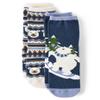 Gymboree,and Toddler Crew Socks,Snow Boarding Bear/Polar Bear,10-12 view 1