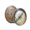 Antique Brass Pocket Sundial Compass for Navigation for Outdoor Activities Camping Hiking 3 inch view 2