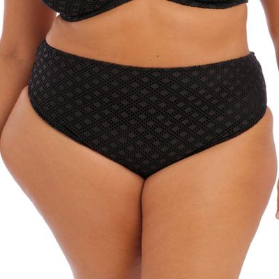 Elomi Swim Women's Bazaruto Mid Rise Bikini Brief, Black, 18