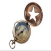 Antique Brass Push Button Compass Pocket Sundial Compass for Navigation Outdoor Activities Camping Hiking 2 inch Best for Gift Pack of 1 view 3