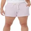 32 DEGREES Women's Cool 2-Pack Pull On Short, Heather White/Heather Smokey Grape, Large view 2