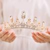 AVRYN Crown,Crystal Tiara,Hair Accessories,Princess Imperial Crown Handmade Wedding Bridal Imperial Crown Princess Pearl Rhinestone Headband for Party Wedding Cosplay (Golden) (Color : Golden) view 2