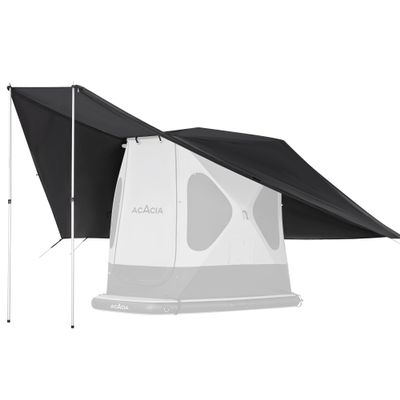 ACACIA Canopy 2-3 Person for Space Acacia Camping System, PU2000 Waterproof Camping Tarp for 4 Season Camping, UPF50+ Sunproof Tent Tarp with 2 Telescoping Poles, Carry Bag, Moonstone