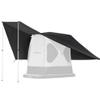 ACACIA Canopy 2-3 Person for Space Acacia Camping System, PU2000 Waterproof Camping Tarp for 4 Season Camping, UPF50+ Sunproof Tent Tarp with 2 Telescoping Poles, Carry Bag, Moonstone view 1