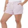 32 DEGREES Women's Cool 2-Pack Pull On Short, Heather White/Heather Smokey Grape, X-Large view 4