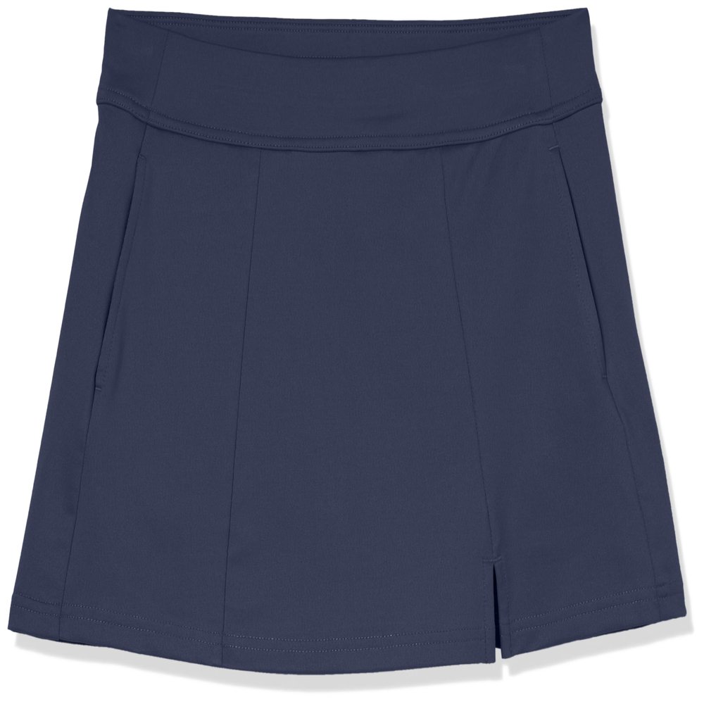 Callaway Girls' Pull-on Golf Skort with Truesculpt, Stretch Knit Fabric, Moisture-Wicking, Sun Protection, Peacoat, Medium
