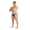 ARENA Men's Icons Swim Brief Solid MaxLife Athletic Swimwear Professional Training Swimsuit Trunk Sports Bathing Suit, Navy/White Logo, US Size 24 view 4
