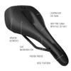 Allure 2.0 Womens LUX-Alloy Saddle Black/Black view 2
