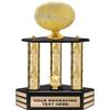 Crown Awards Gold Basketball Sculpture Award, 24.5" Basketball 3 Poster Perpetual Base Trophy view 1