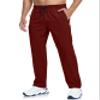 Mens Sweatpants Hiking Pants Elastic Waist Summer Breathable Quick Dry Fit Athletic Workout Running Gym Pants for Men Zipper Pockets Red L view 1
