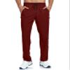 Mens Sweatpants Hiking Pants Elastic Waist Summer Breathable Quick Dry Fit Athletic Workout Running Gym Pants for Men Zipper Pockets Red L view 2