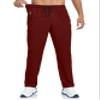 Mens Sweatpants Hiking Pants Elastic Waist Summer Breathable Quick Dry Fit Athletic Workout Running Gym Pants for Men Zipper Pockets Red L view 3