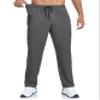 GAXIDES Mens Athletic Workout Pants with Pockets Lightweight Quick Dry Waterproof Sweatpants Pants for Men with Zipper Pockets Darkgrey S view 3