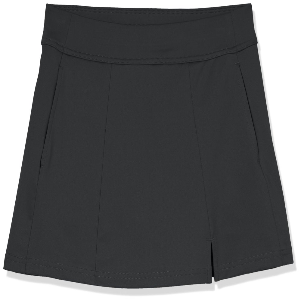 Callaway Girls' Pull-on Golf Skort with Truesculpt, Stretch Knit Fabric, Moisture-Wicking, Sun Protection, Caviar, Small
