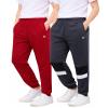 RBX Boys Sweatpants, 2-Pack Performance Joggers, Elastic Waist & Pockets view 1