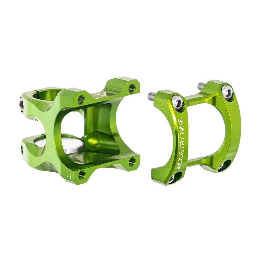 Industry Nine A318 Stem Diameter: 31.8mm Length: 30mm Steerer: 1-1/8'' 8 Lime Green