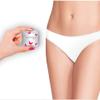 Emergency Panties 3in1 Hygiene Kit Includes Seamless Bikini Underwear, Fresh Wipe & Liner Accidents Travel On-The-Go Toiletry Kit White view 3