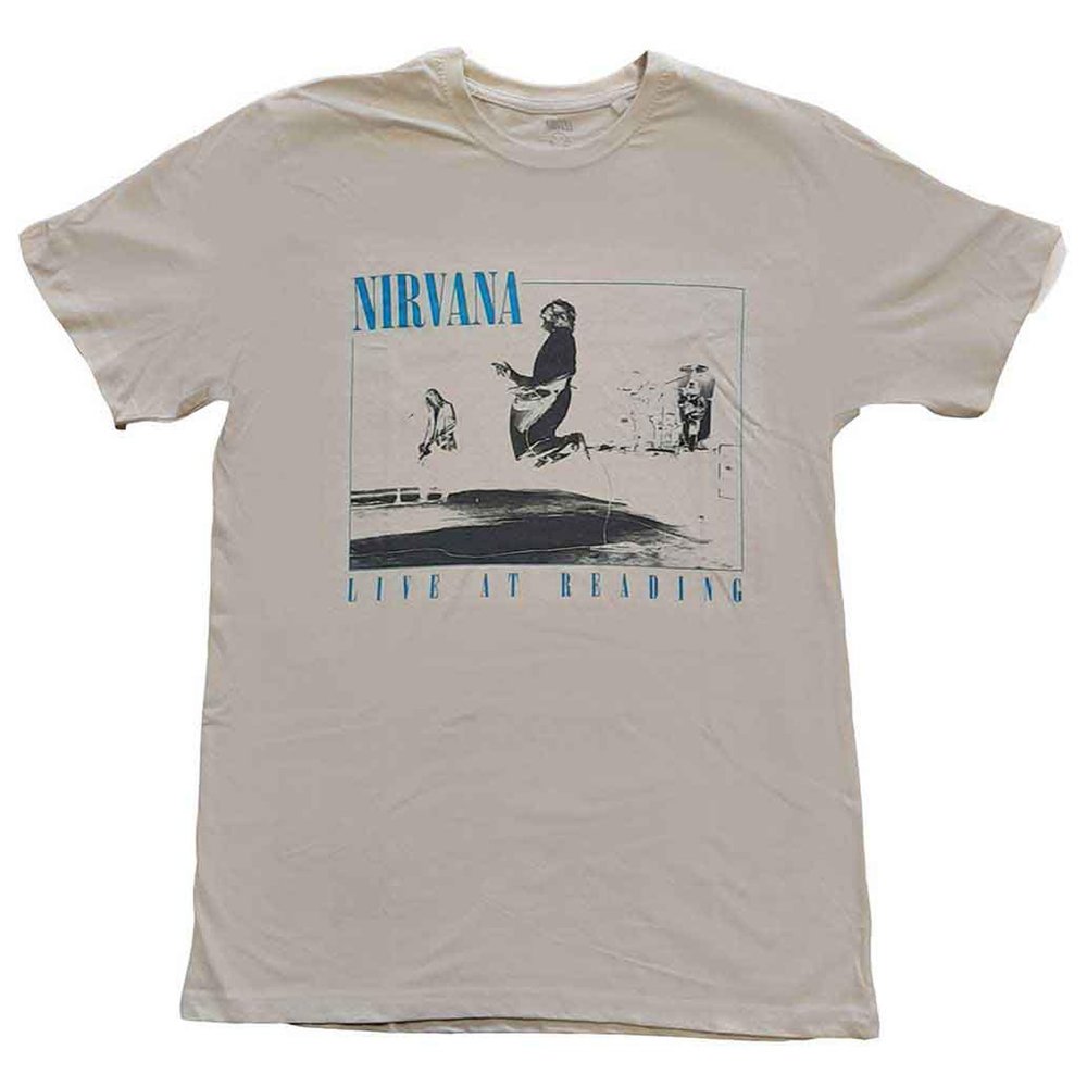 Nirvana Men's Live at Reading T-Shirt XX-Large Sand