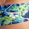 ARENA Men's Earth Texture Brief Swimsuit, Navy/Soft Green Multi, 22 view 4