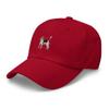Beagle hat, Embroidered Unisex hat, Beagle Hats for Men, Beagle mom hat, Beagle dad hat, Beagle Gifts. Cranberry view 3