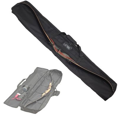 FENJANER Archery Bow Case Recurve Bow Bag Traditional Longbow Bag Lengthen Backpack for Outdoor Shooting Practice (53 inch)