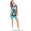 Alexandra Collection Ombre Checker Dance Sequin Jersey Top view 1